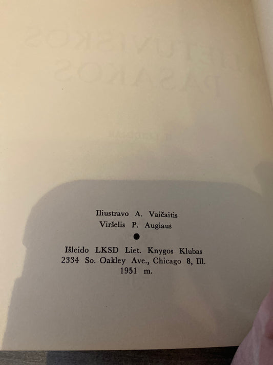 Lithuanian Fairy Tales by Dr. Jonas Balys