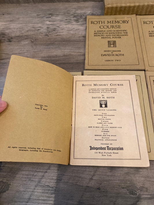 Roth Memory Course by David M. Ross (Missing Vol.3)