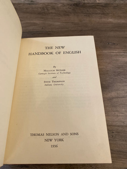 The New Handbook Of English by Malcolm McLeod