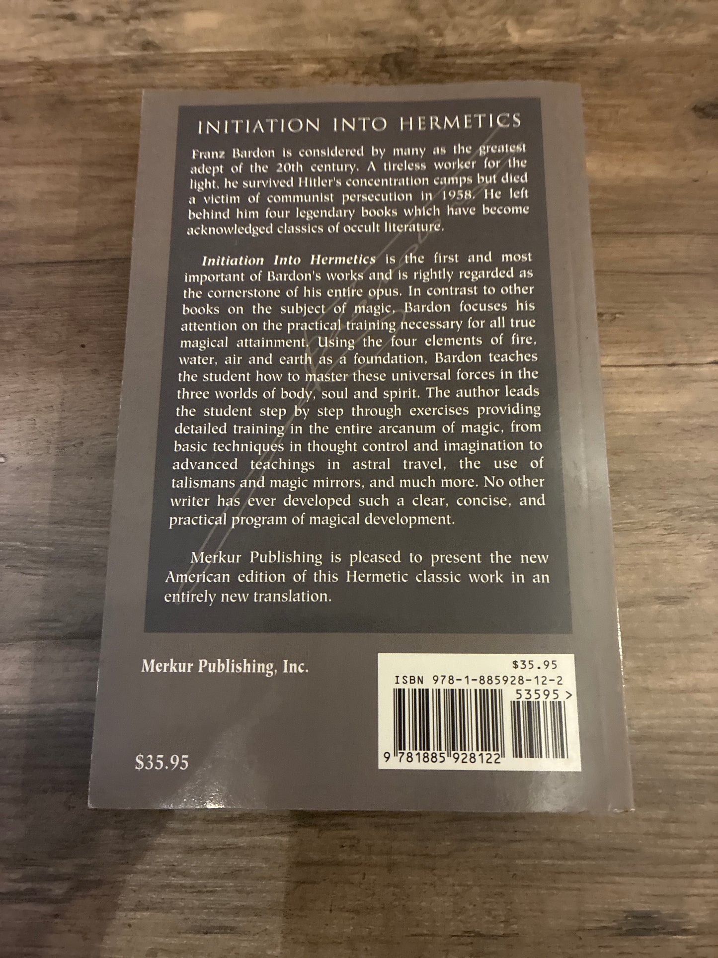 Initiation Into Hermetics by Franz Bardon