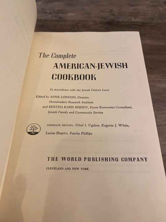 The Complete American-Jewish Cook Book by Anne London and Bertha Kahn Bishov