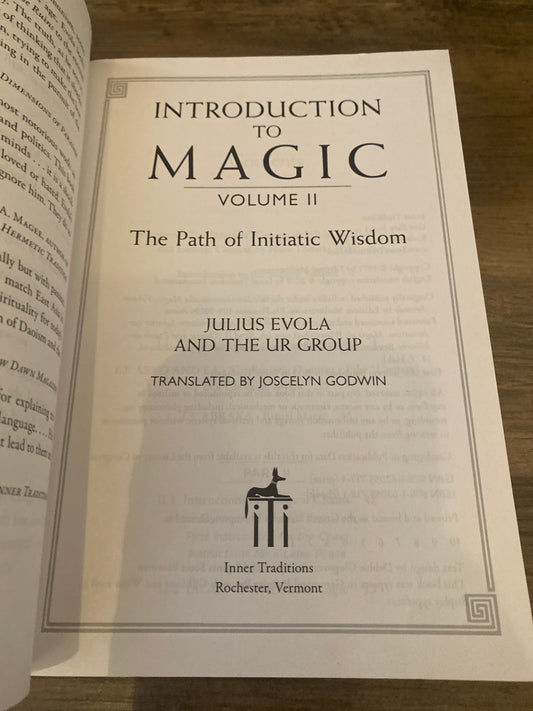 Introduction to Magic Vol. II by Julius Evola