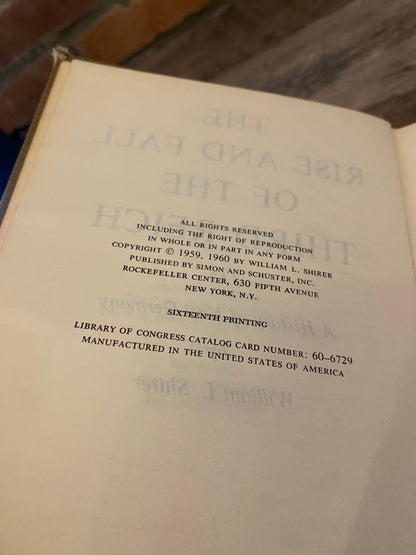 The Rise And Fall Of The Third Reich by William L. Shirer