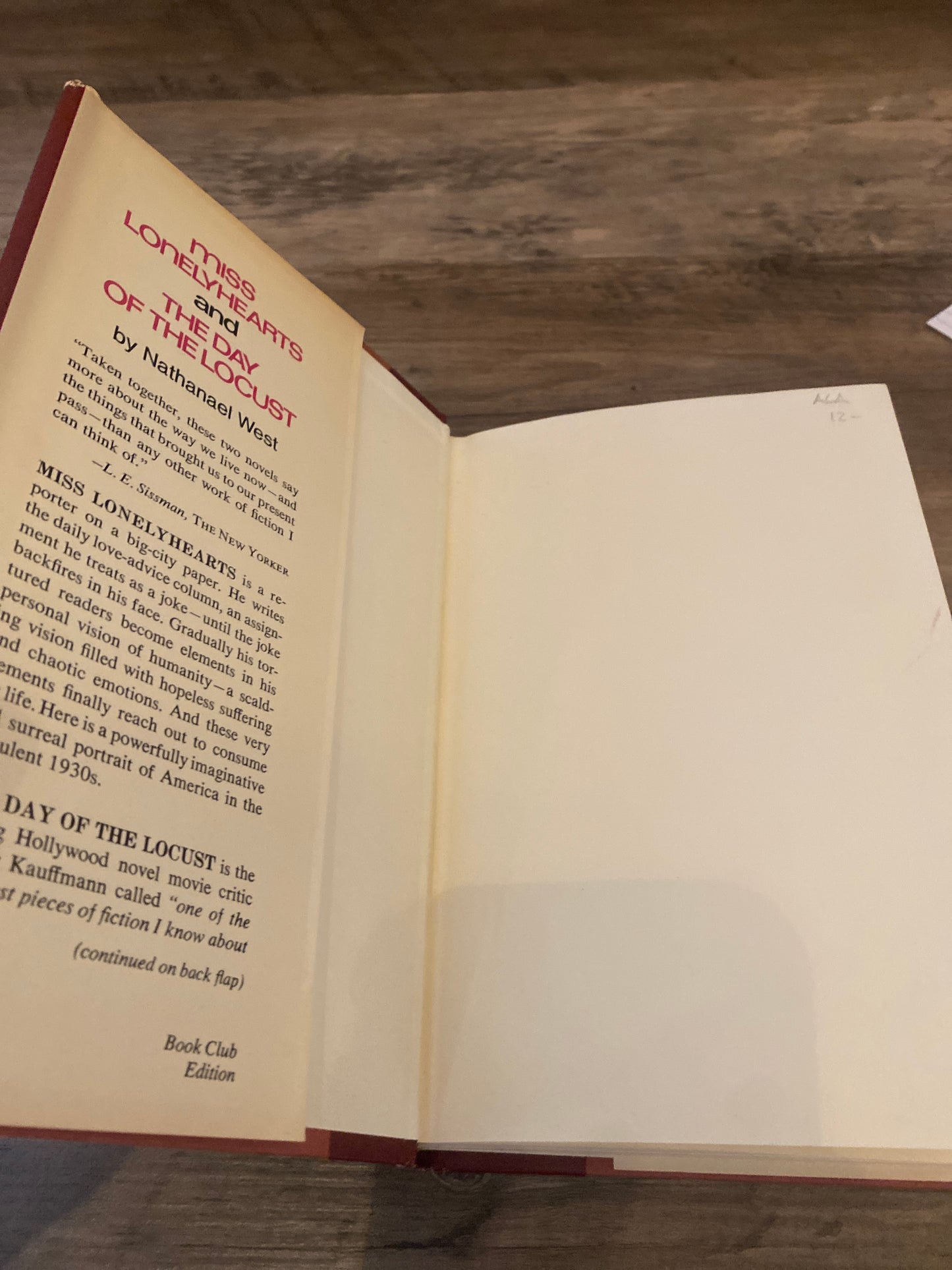 Miss Lonelyhearts and The Day Of The Locust by Nathanael West