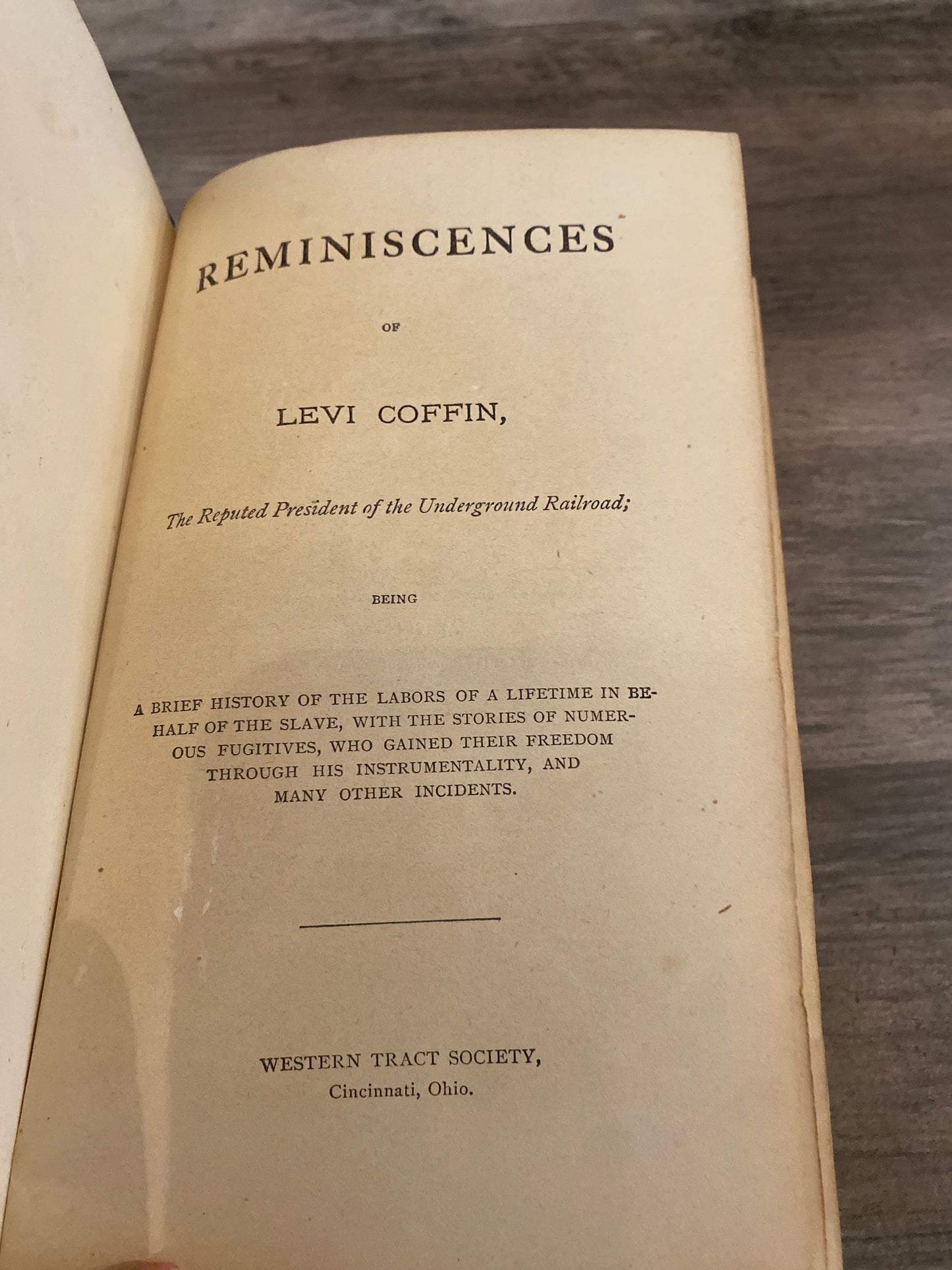 Reminiscences of Levi Coffin by Levi Coffin