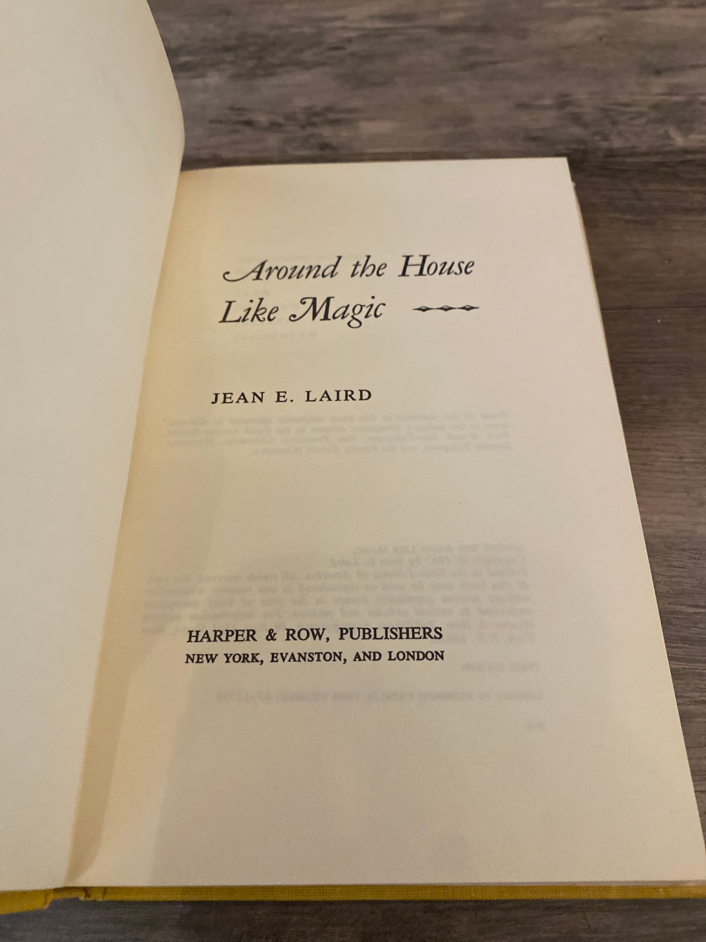 Around The House Like Magic by Jean E. Laird