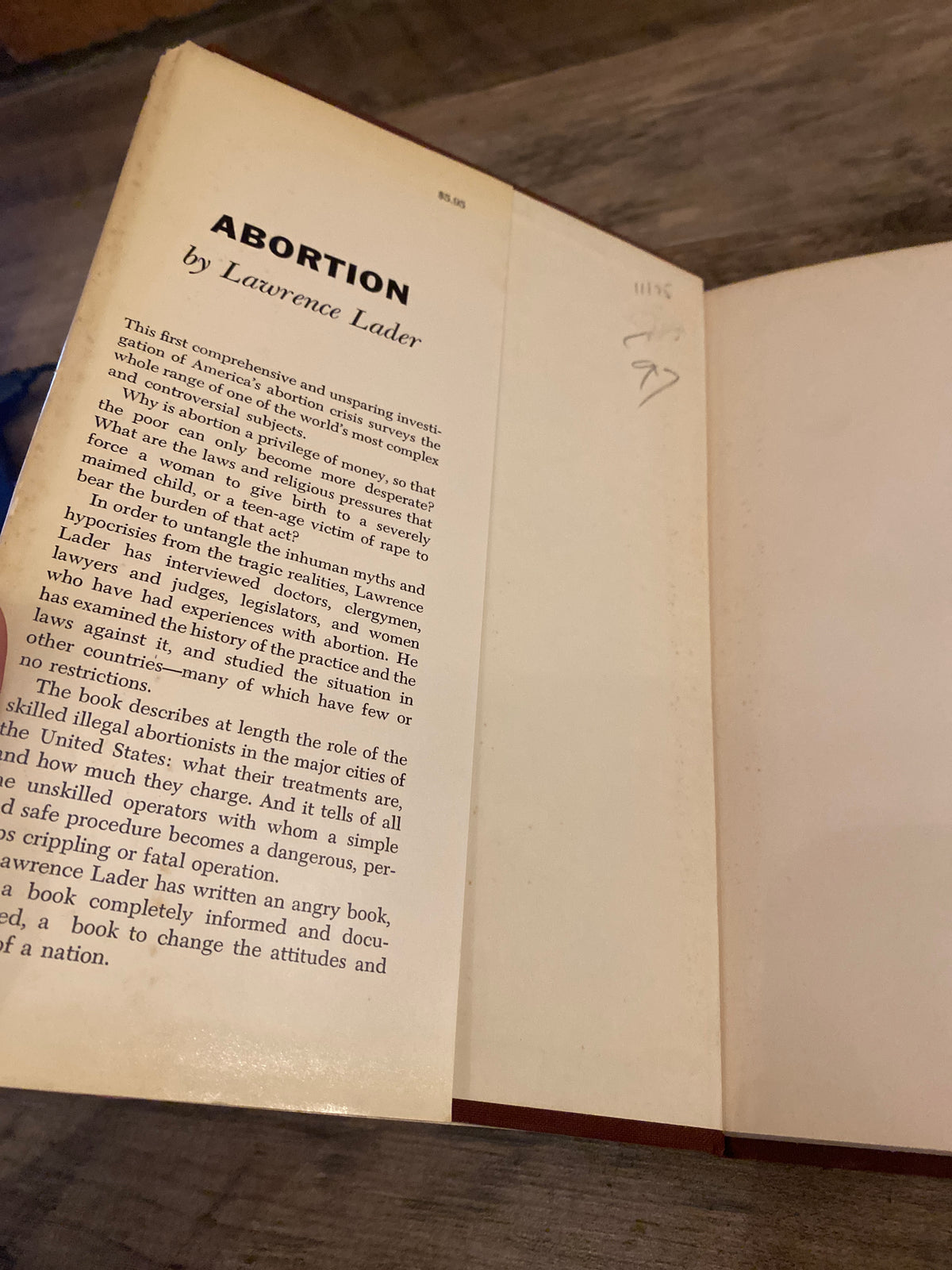 Abortion by Lawrence Lader