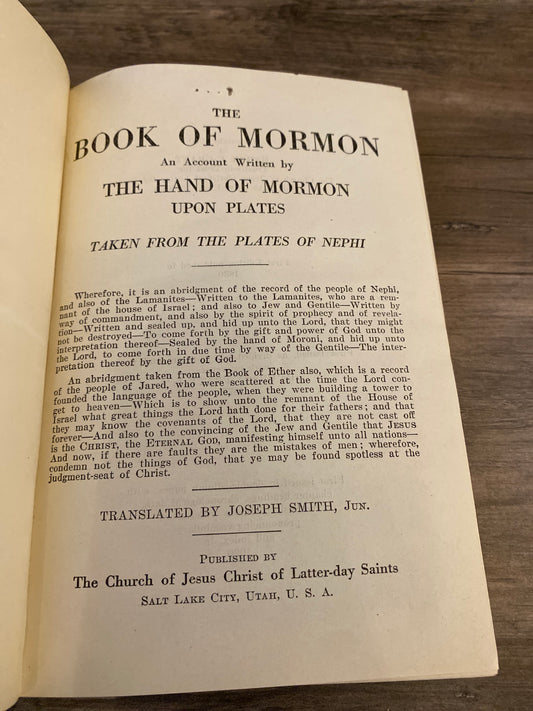 The Book of Mormon by Joseph Smith