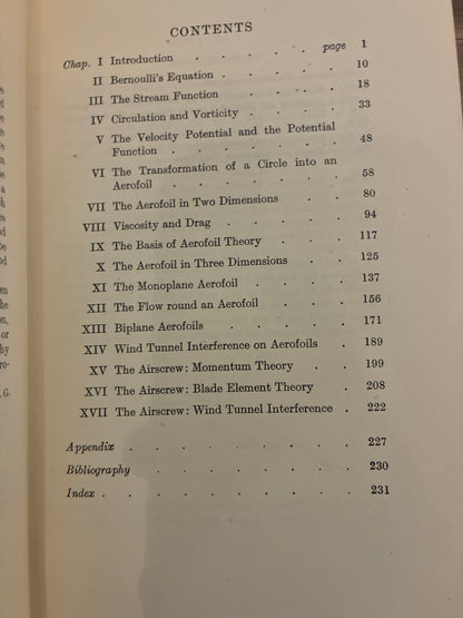 The Elements of Aerofoil & Airscrew Theory by H. Glauert