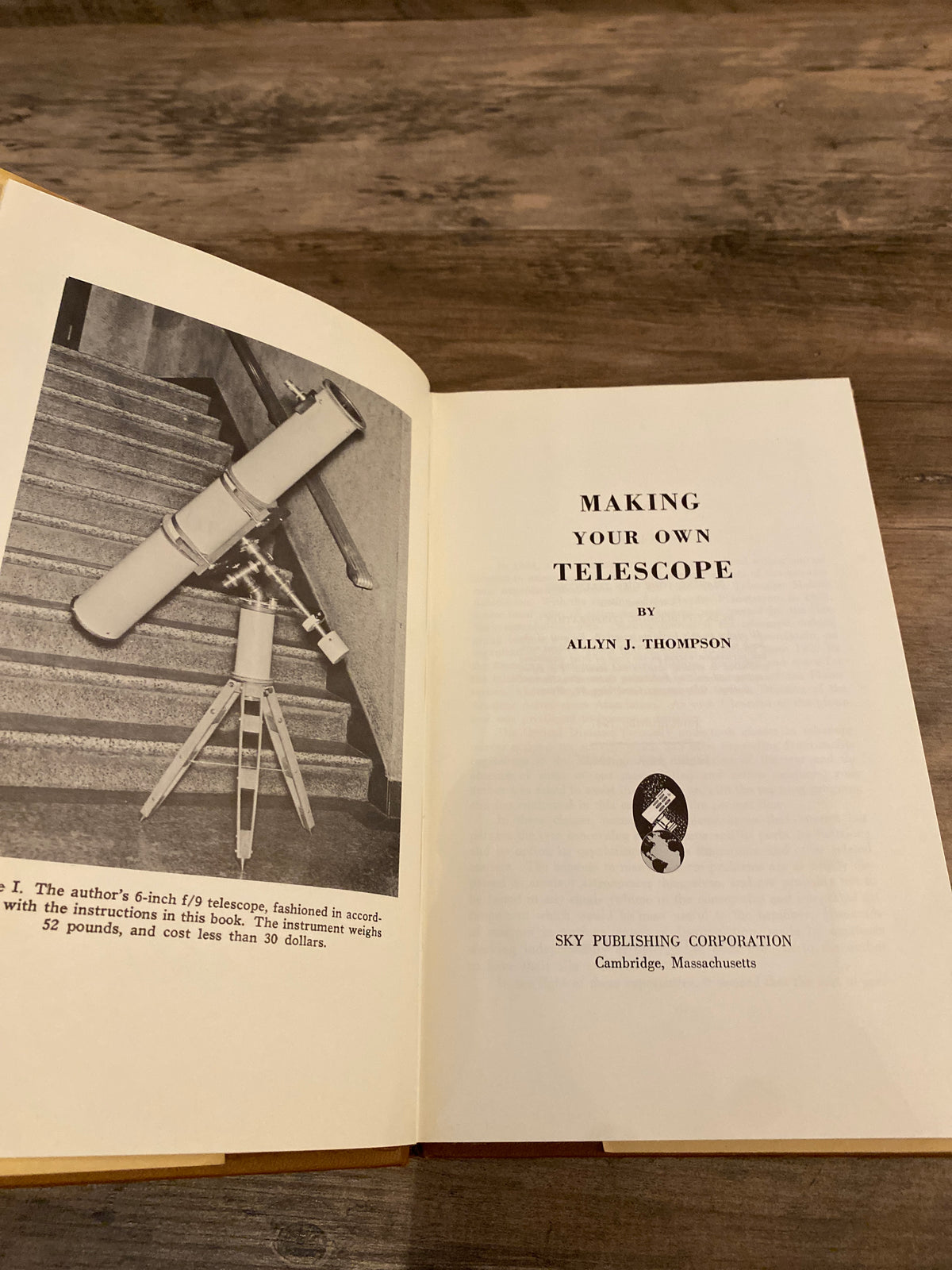 Making Your Own Telescope by Allyn J. Thompson