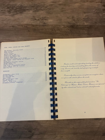 Cooking Treasures of the Past by Historic Michie Tavern Museum