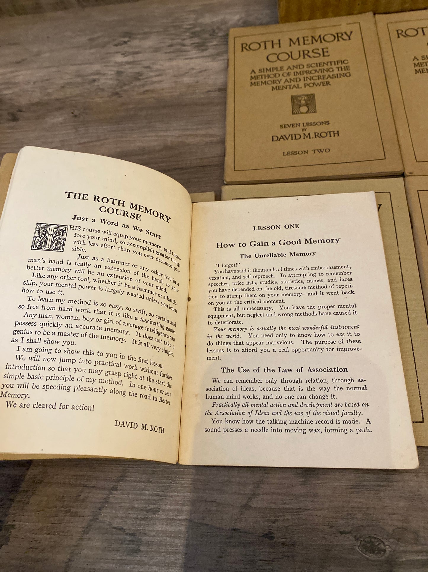 Roth Memory Course by David M. Ross (Missing Vol.3)