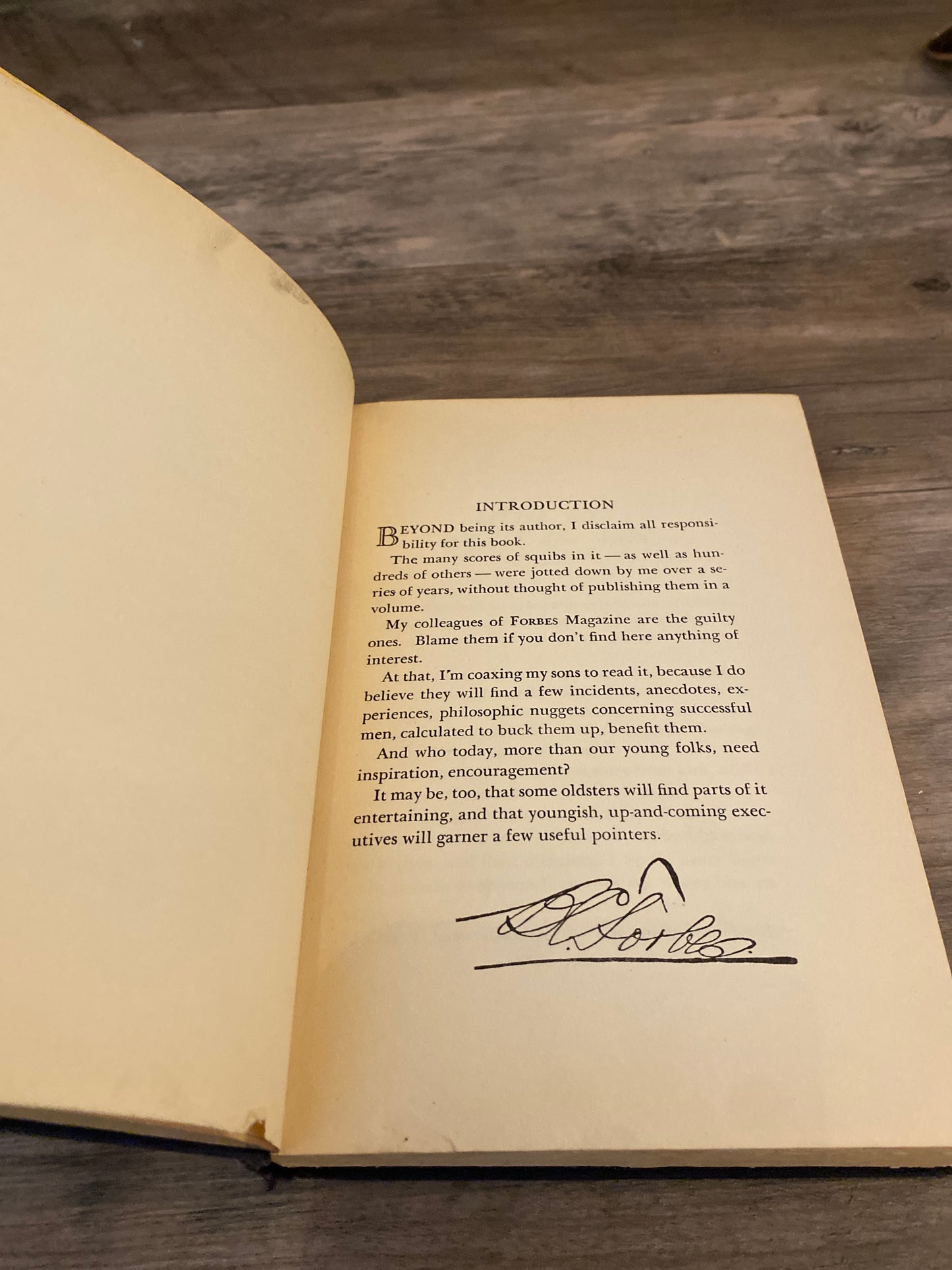 Little Bits About Big Men by B.C. Forbes Signed