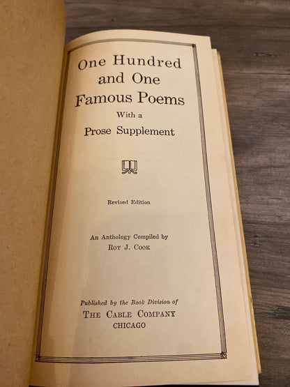 One Hundred And One Famous Poems