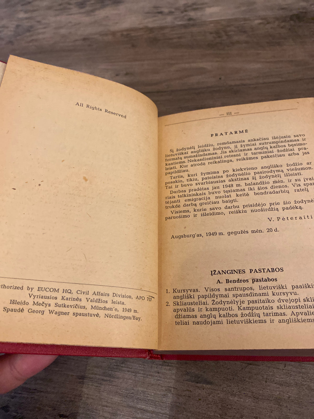 Lithuanian English Dictionary