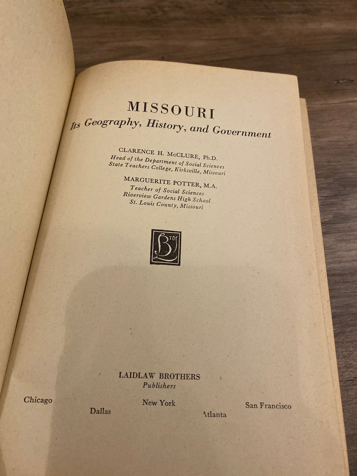 Missouri by McClure, Potter