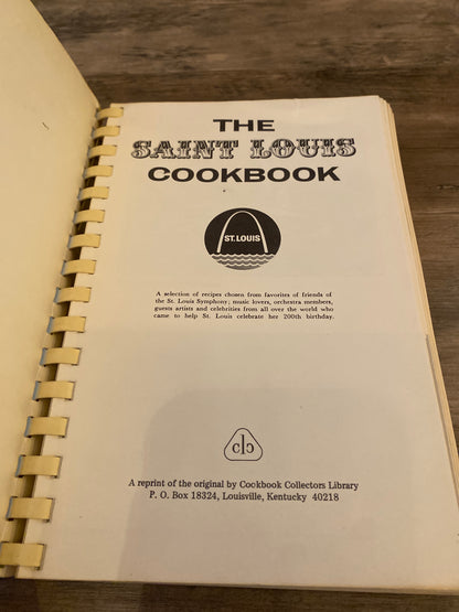 The Saint Louis Cookbook by The Women's Association of the St. Louis Symphony Society