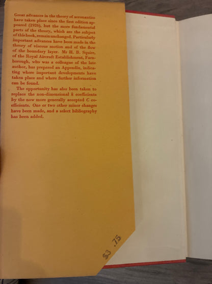 The Elements of Aerofoil & Airscrew Theory by H. Glauert