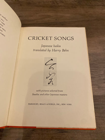 Cricket Songs translated by Harry Behn