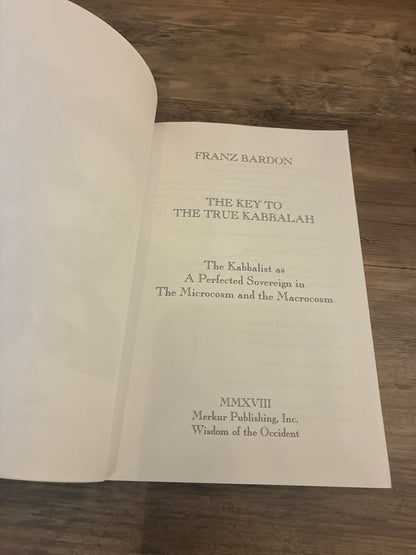 The Key to the True Kabbalah by Franz Bardon
