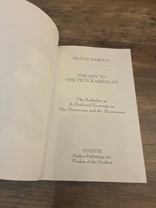 The Key to the True Kabbalah by Franz Bardon