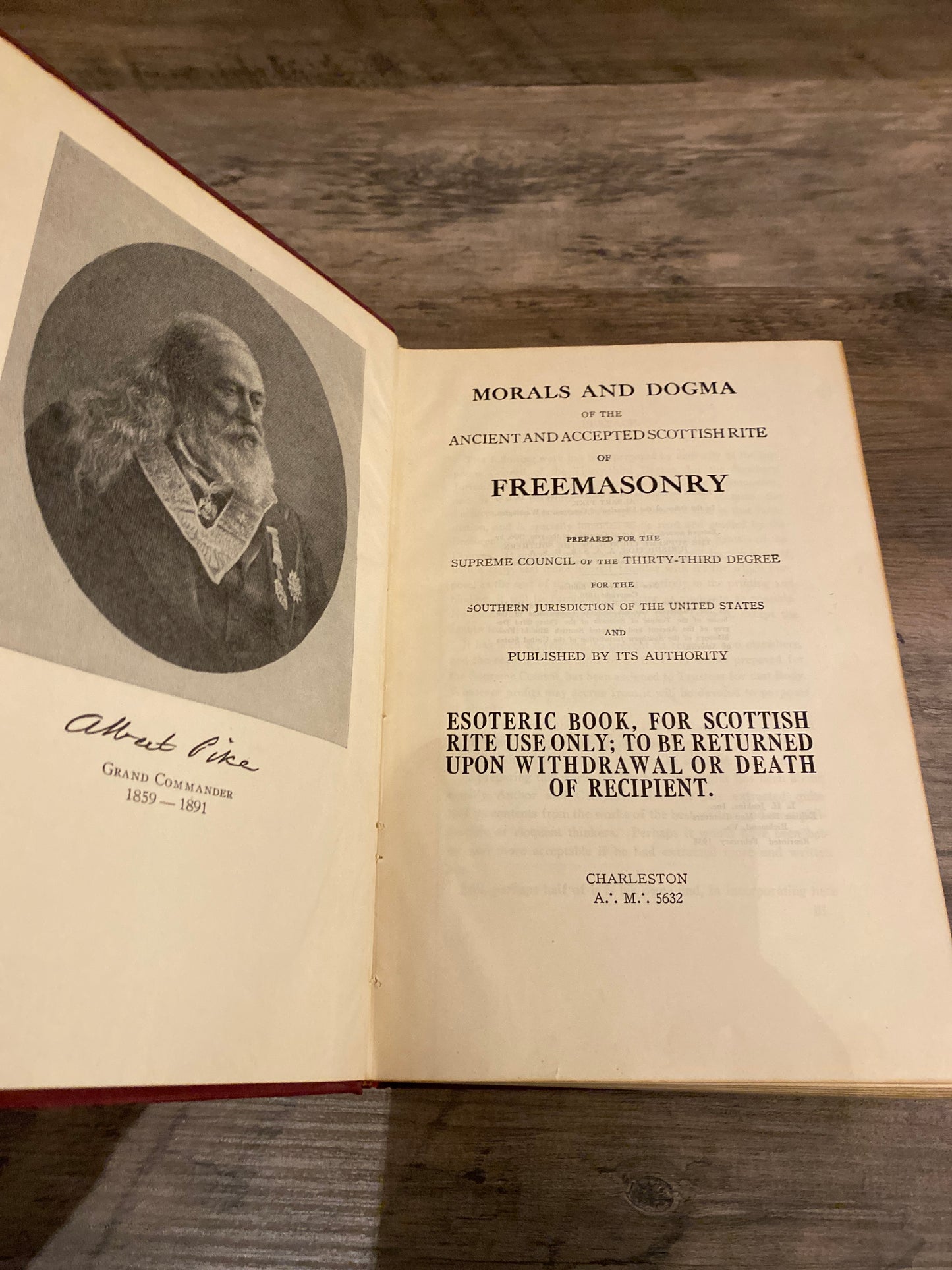 Morals and Dogma by the Supreme Council