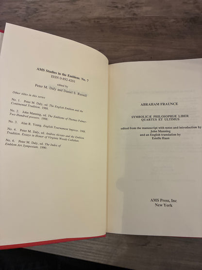 Symbolicae Philosophiae Liber Quartus Et Ultimus by Abraham Fraunce