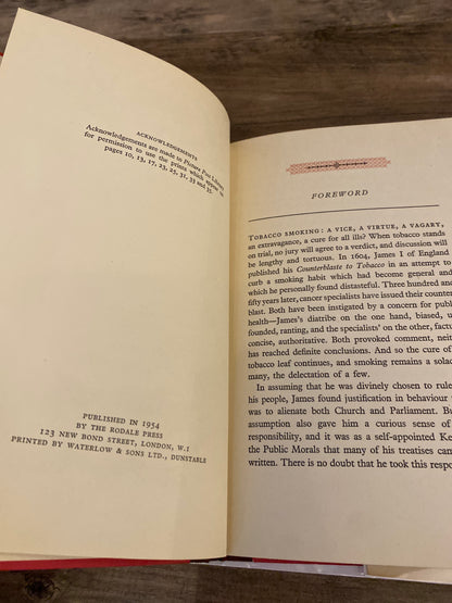 A Counter-Blaste to Tobacco by James I