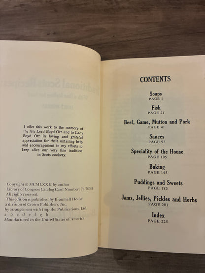 Traditional Scots Recipes by Janet Murray