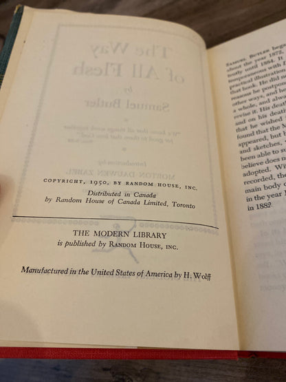 The Way Of All Flesh by Samuel Butler
