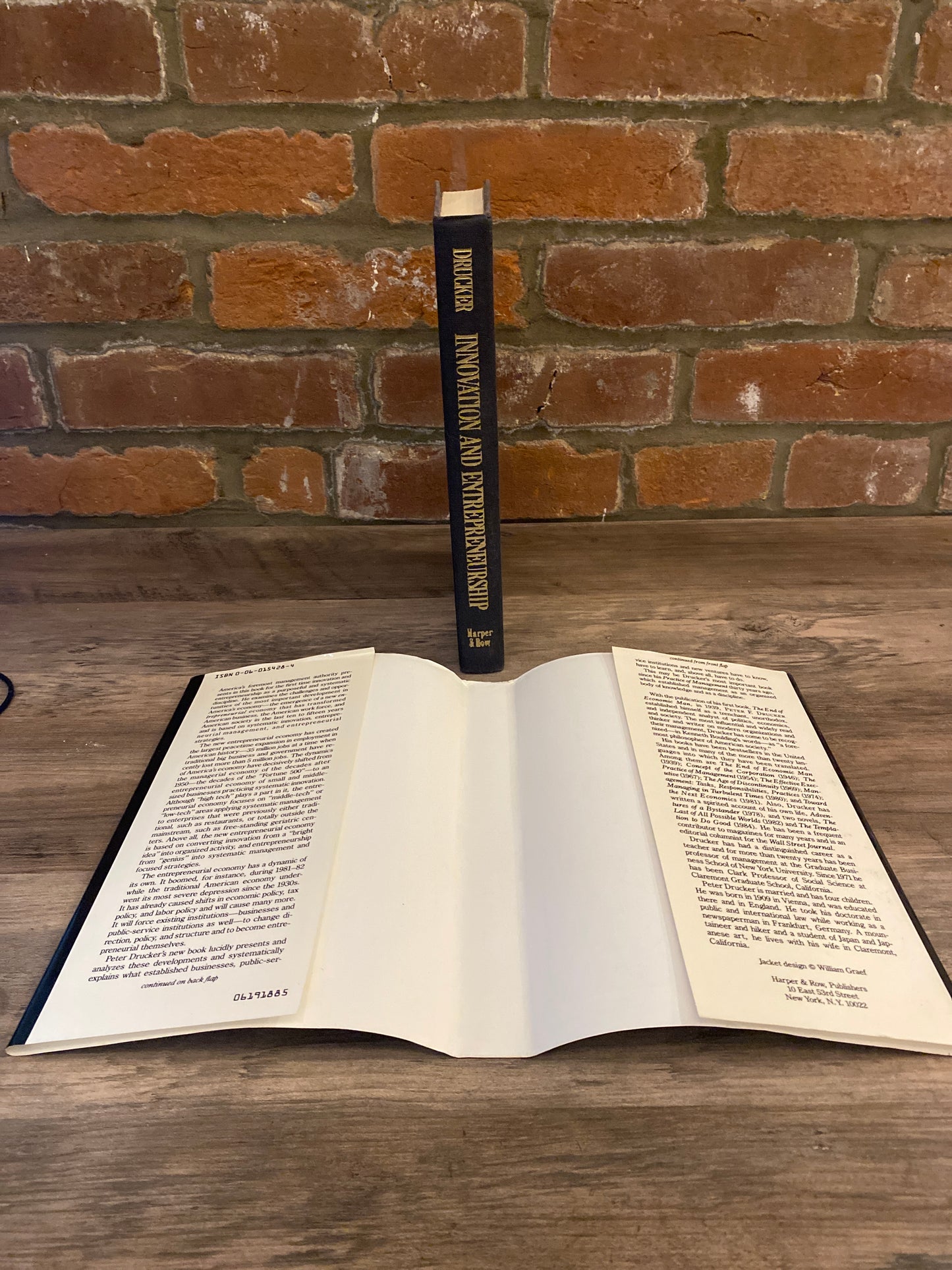 Innovation And Entrepreneurship by Peter F. Drucker, Signed