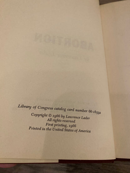 Abortion by Lawrence Lader