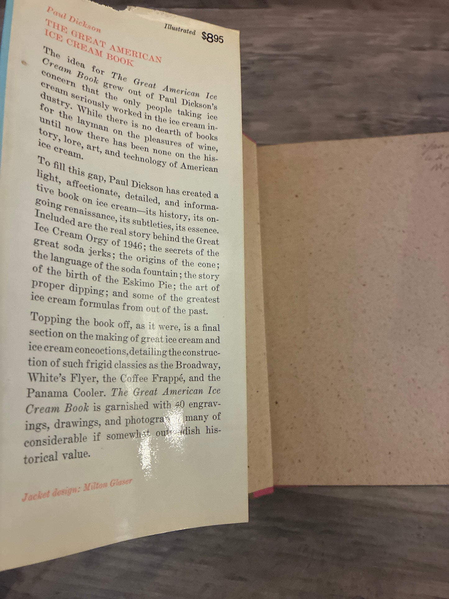 The Great American Ice Cream Book by Paul Dickson