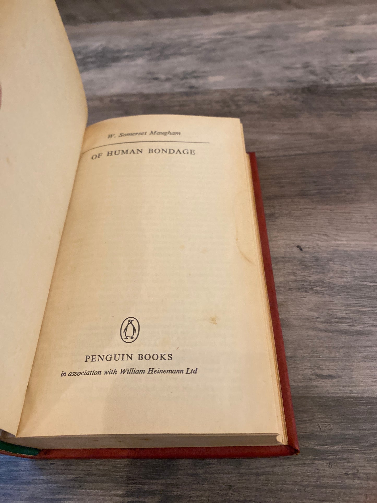 Of Human Bondage by W. Somerset Maugham
