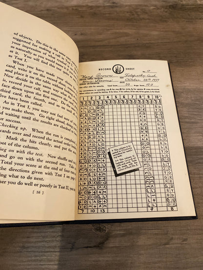 A Handbook For Testing Extra-Sensory Perception by C.E. Stuart
