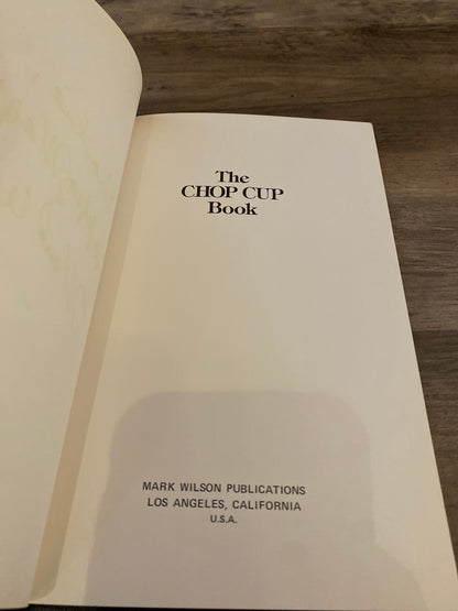 The Chop Cup Book Signed by Mark Wilson