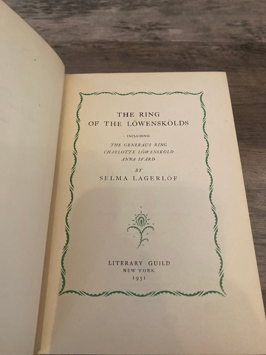The Ring Of The Lowenskolds by Selma Lagerlof