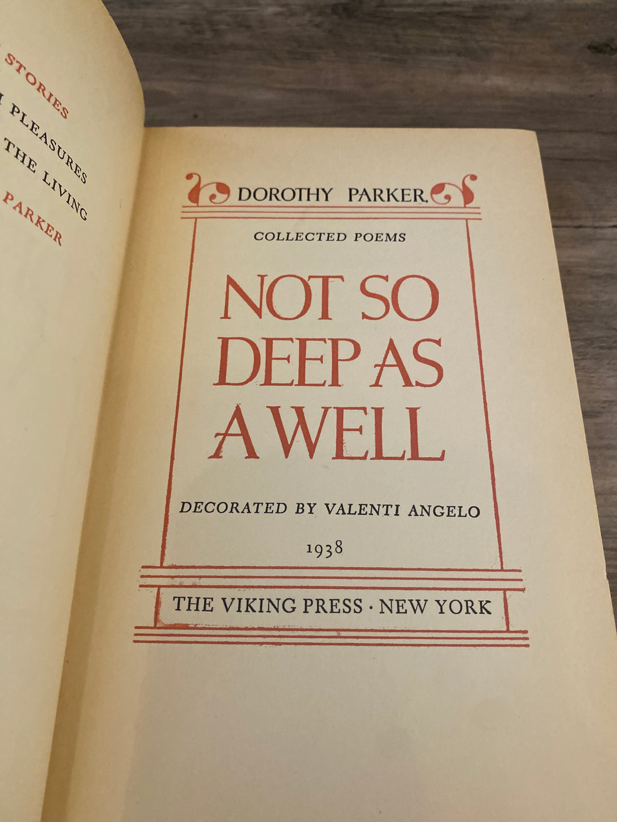 Not So Deep As A Well by Dorothy Parker