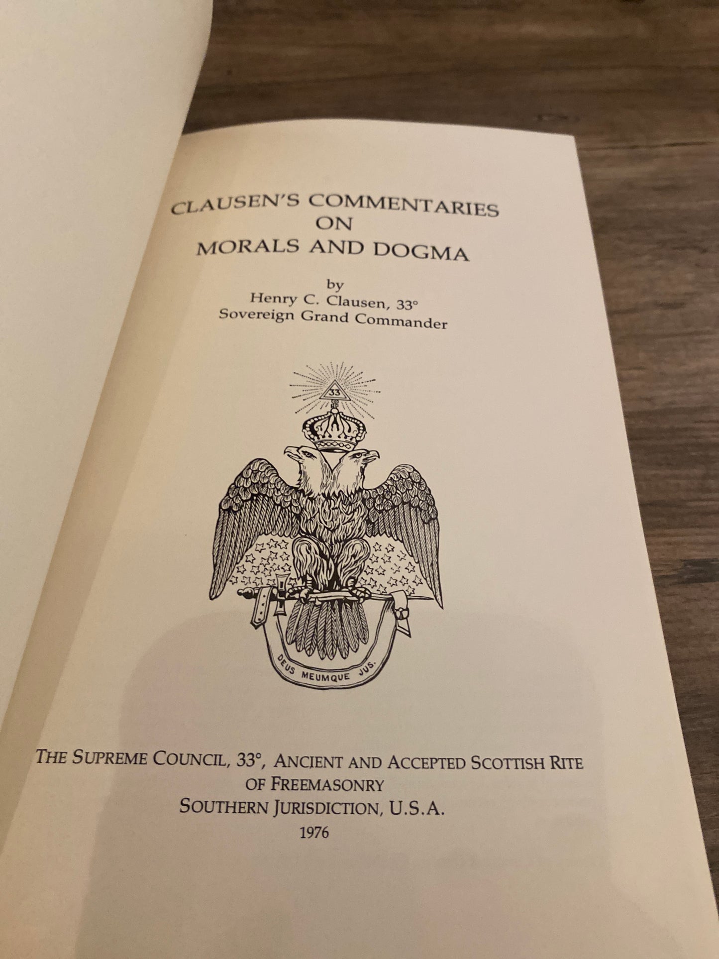 Clausen's Commentaries on Morals and Dogma by Henry C. Clausen