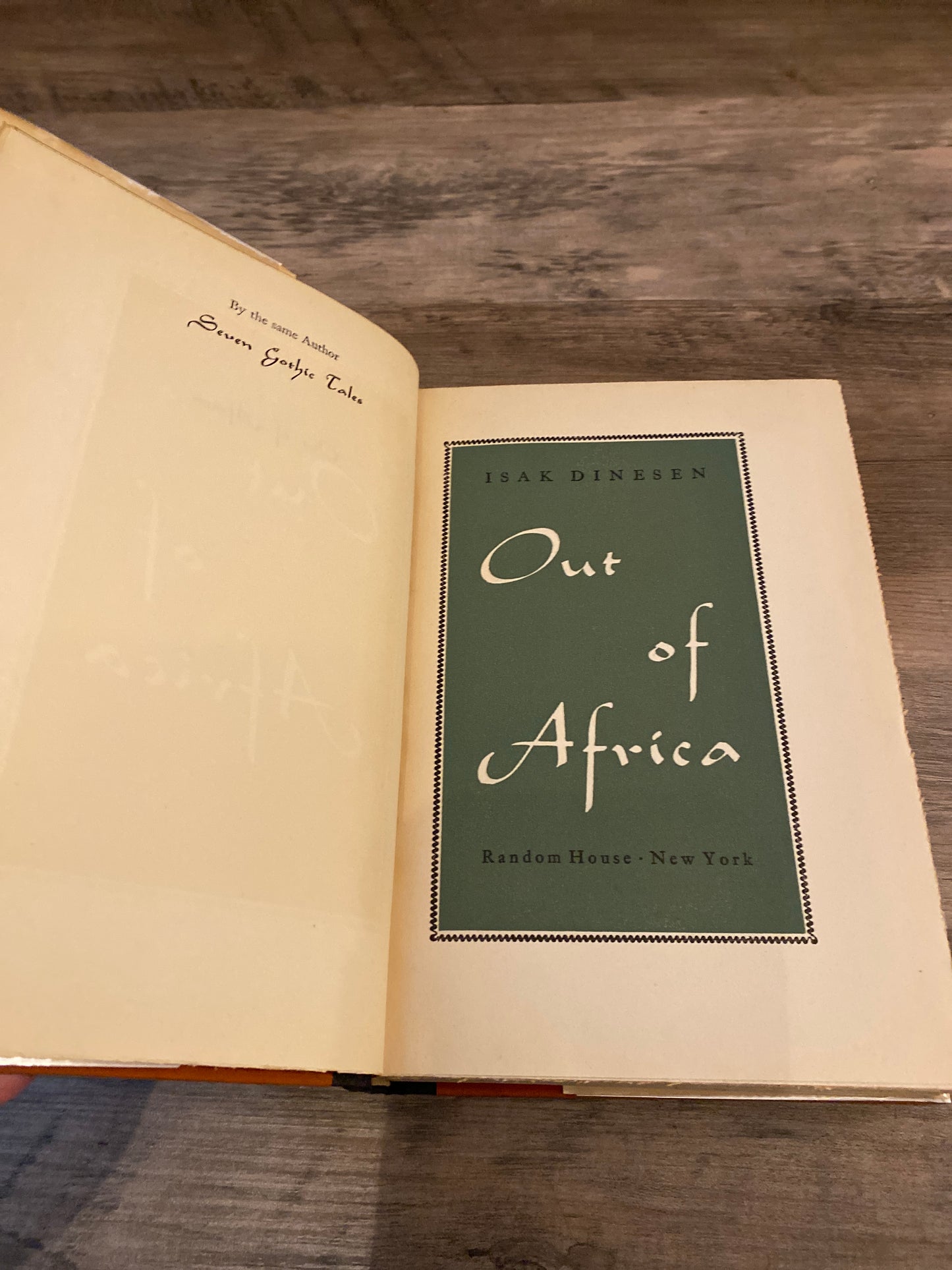 Out of Africa by Isak Dinesen