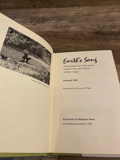 Earth's Song by Leonard Hall, Signed by Author