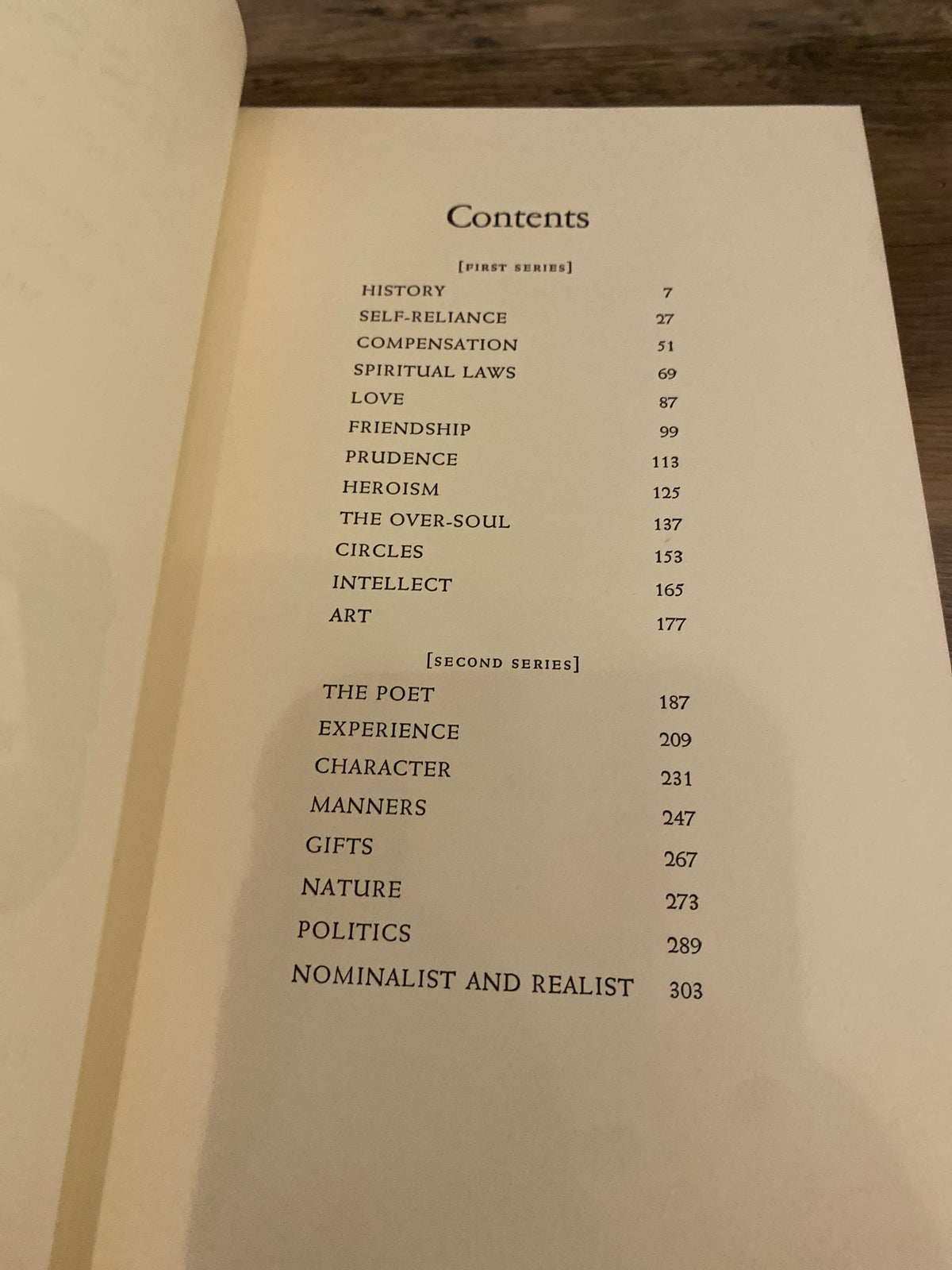 R. Waldo Emerson Essays First And Second Series