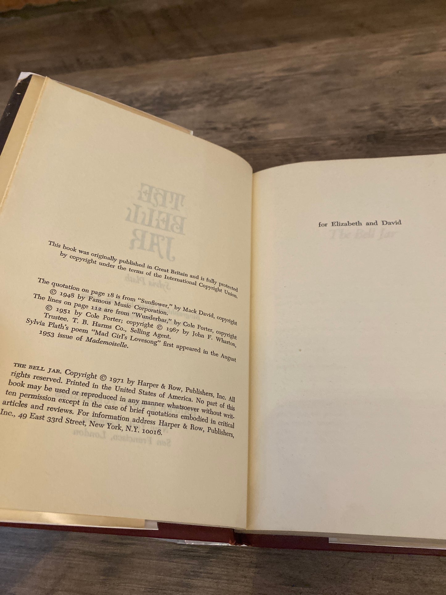 The Bell Jar by Sylvia Plath