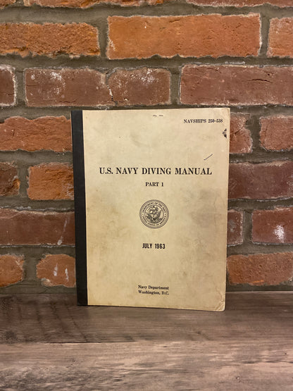 U.S. Navy Diving Manual by Navy Department Washington D.C.