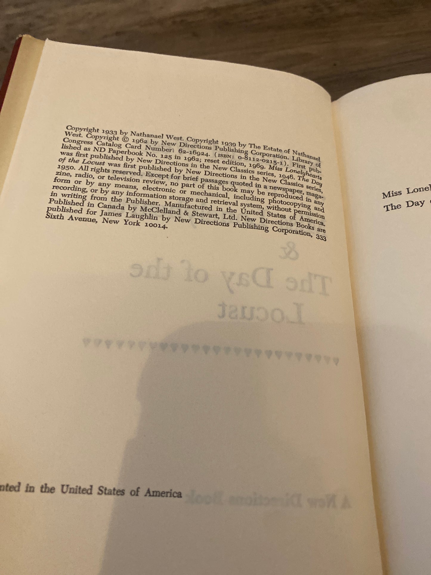Miss Lonelyhearts and The Day Of The Locust by Nathanael West
