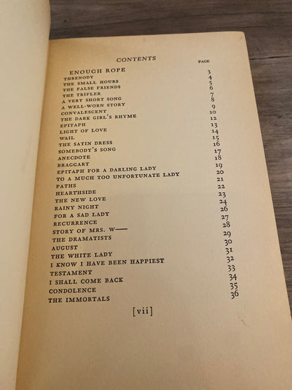 Not So Deep As A Well by Dorothy Parker