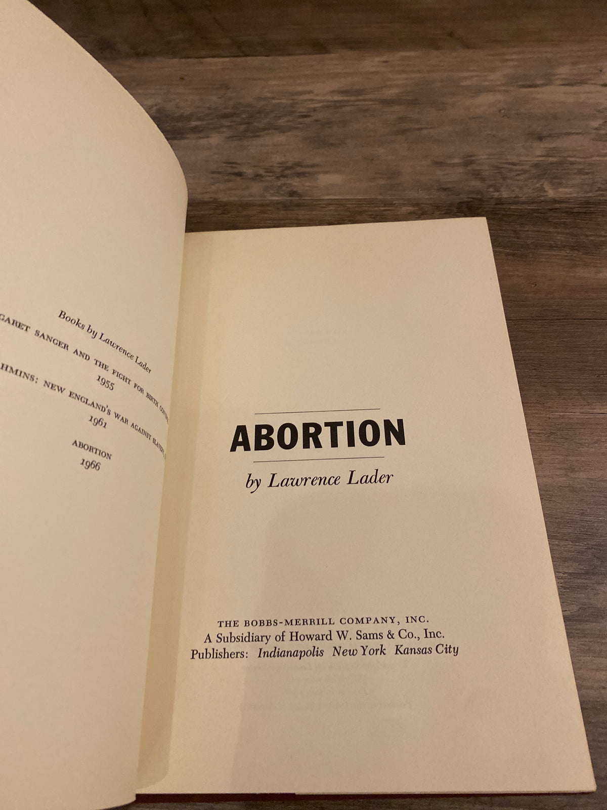 Abortion by Lawrence Lader