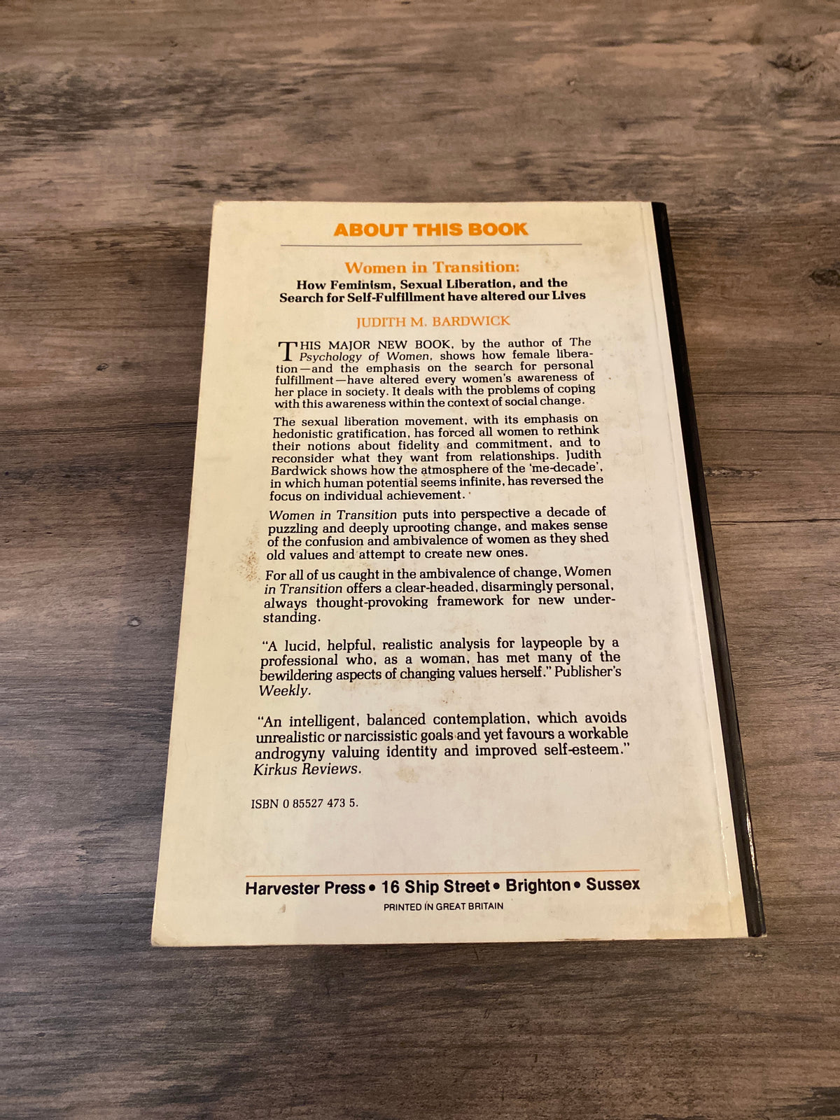 Women In Transition by Judith M. Bardwick