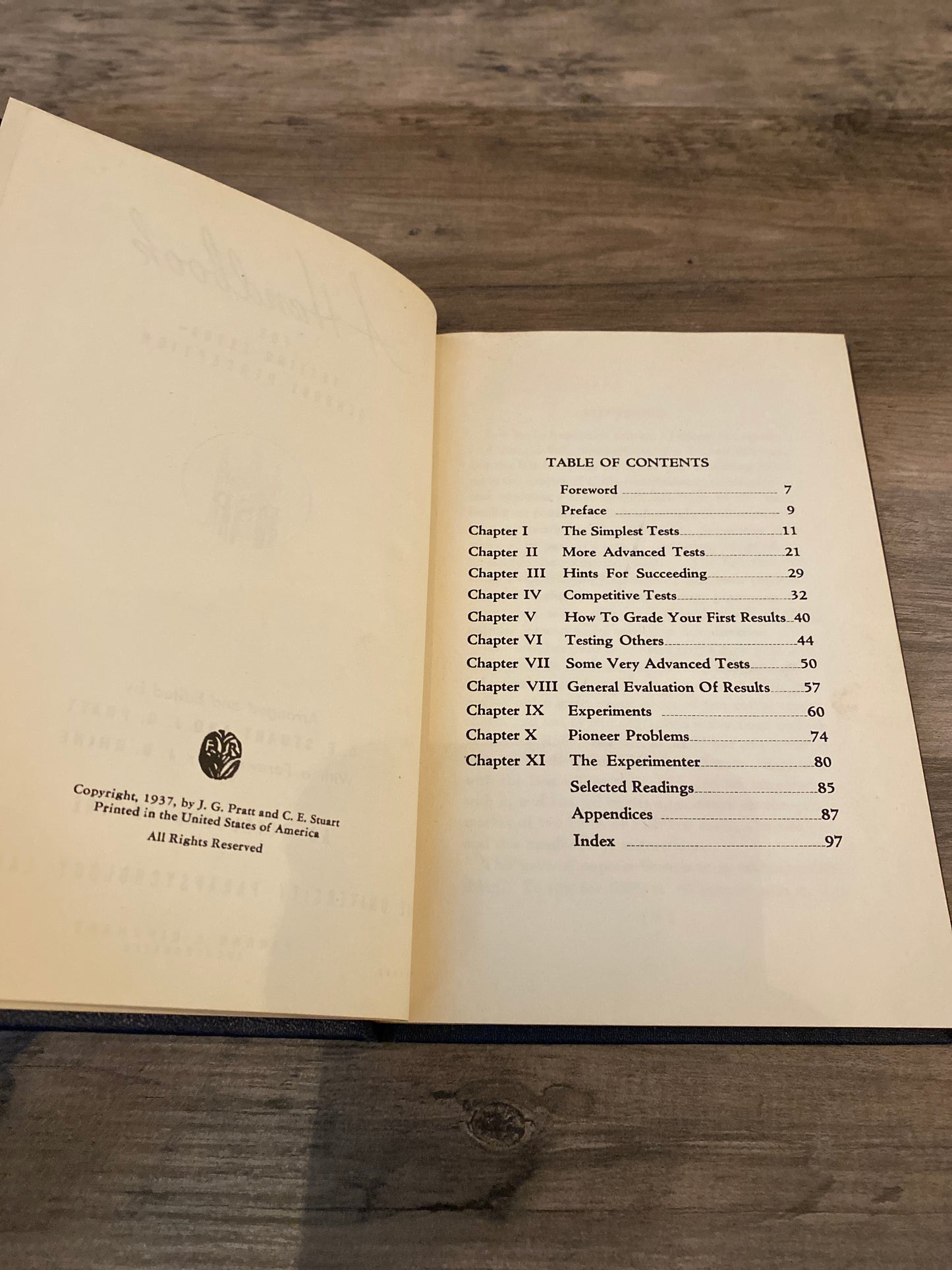 A Handbook For Testing Extra-Sensory Perception by C.E. Stuart