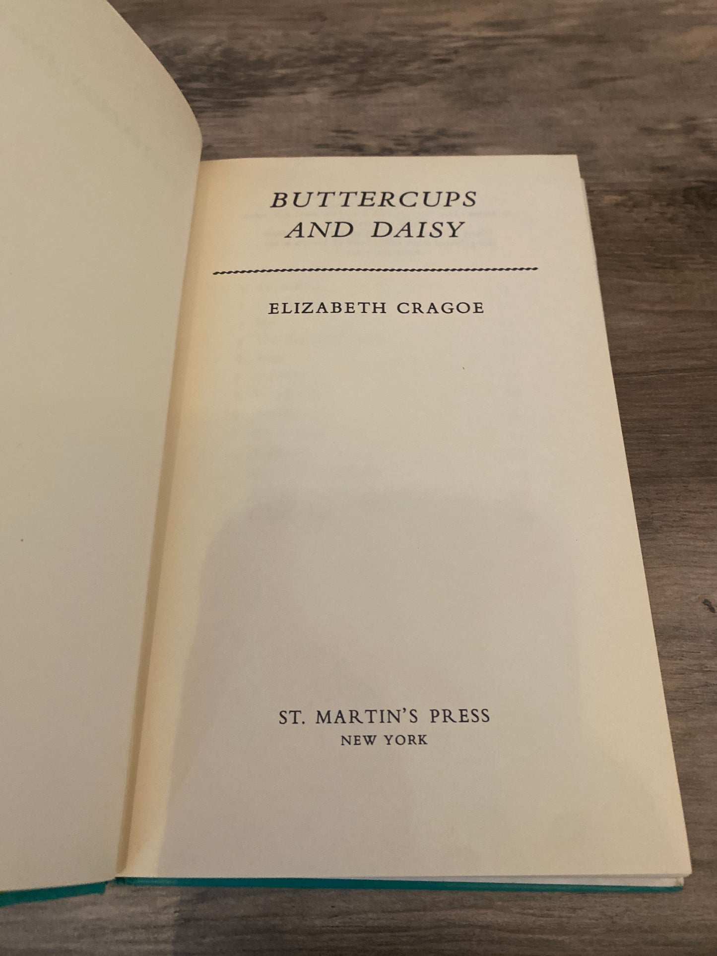 Buttercups and Daisy by Elizabeth Cragoe